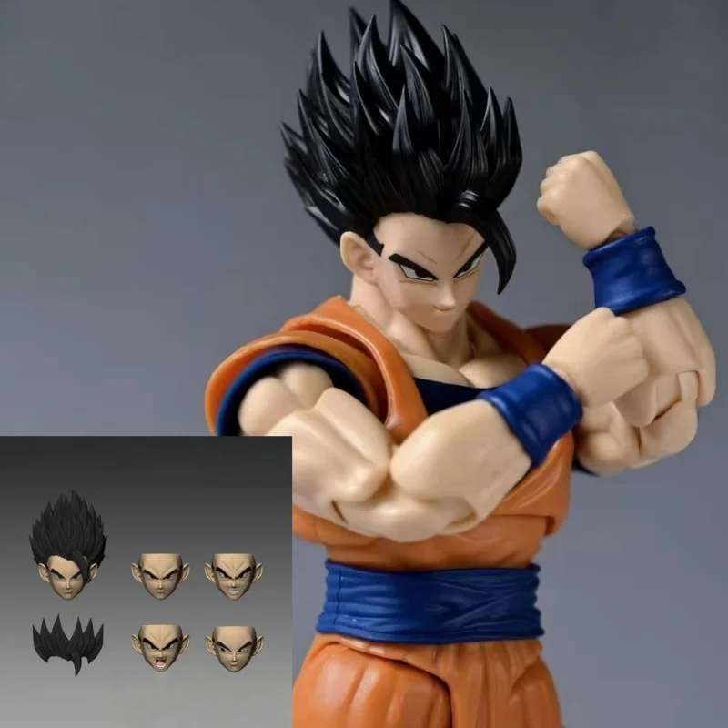 

New Black Hole Toys Son Gohan Head Sculpt Dragon Ball Mystic Ultimate Son Goku Head Accessories Anime Action Figure Toys Gifts