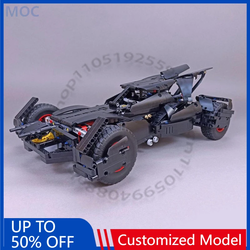 

897 деталей, спортивный автомобиль 42160, Бэтмобиль BvS, модульная сборная модель MOC, популярная детская технологическая игрушка для самостоятельной сборки, подарок