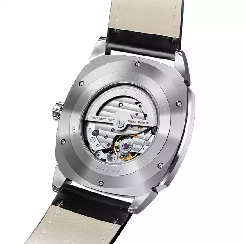 LOBINNI New Sport Men Watches Square Automatic Mechanical Watches World Map Dial Sapphires Glass Waterpoor 50m Watches