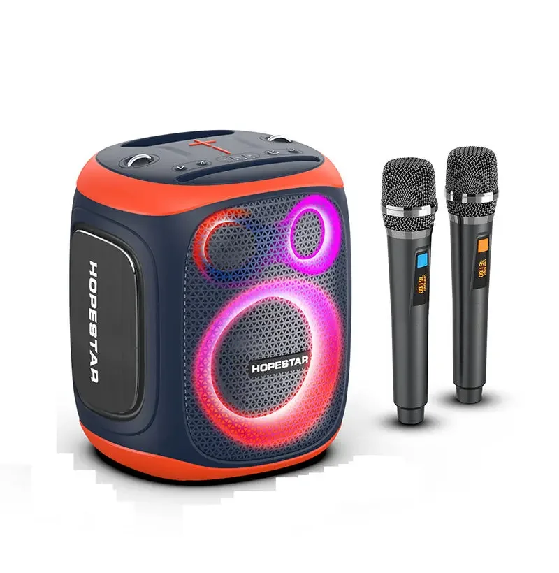 2024 Party130 Wireless Karoke Speaker With Mic Hifi Stereo Sound Quality Portable Outdoor Subwoofer Speakers