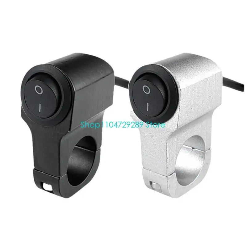 

D8KE 22mm 7/8in Waterproof Scooter Fog Light Spotlight On/Off Switches Button Motorcycle Handlebar Headlight Control Switches