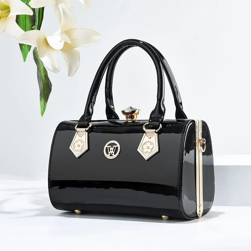 

Премиальная женская сумка 2026: Новинка, яркая кожаная сумка для женщин среднего возраста, повседневная, универсальная, модная, на плечо, через плечо