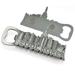 Fridge Magnets Custom Magnetic Sticker, Zinc Alloy Metal Bottle Opener, Refrigerator Magnet Souvenir Gifts, Wholesale