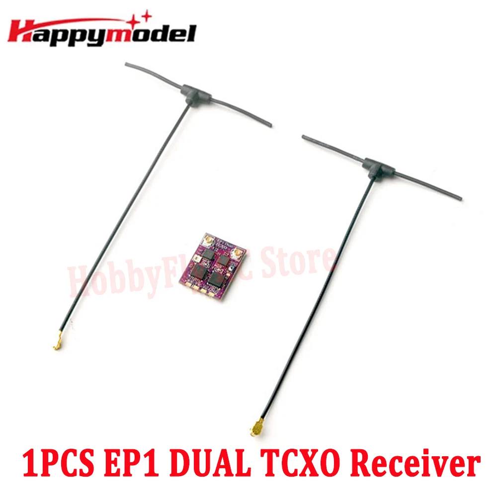 Приемник HappyModel 2,4G ELRS EP1 EP2 EP1DUAL TCXO Tiny ExpressLRS для гоночного дрона FPV с дальним радиусом действия