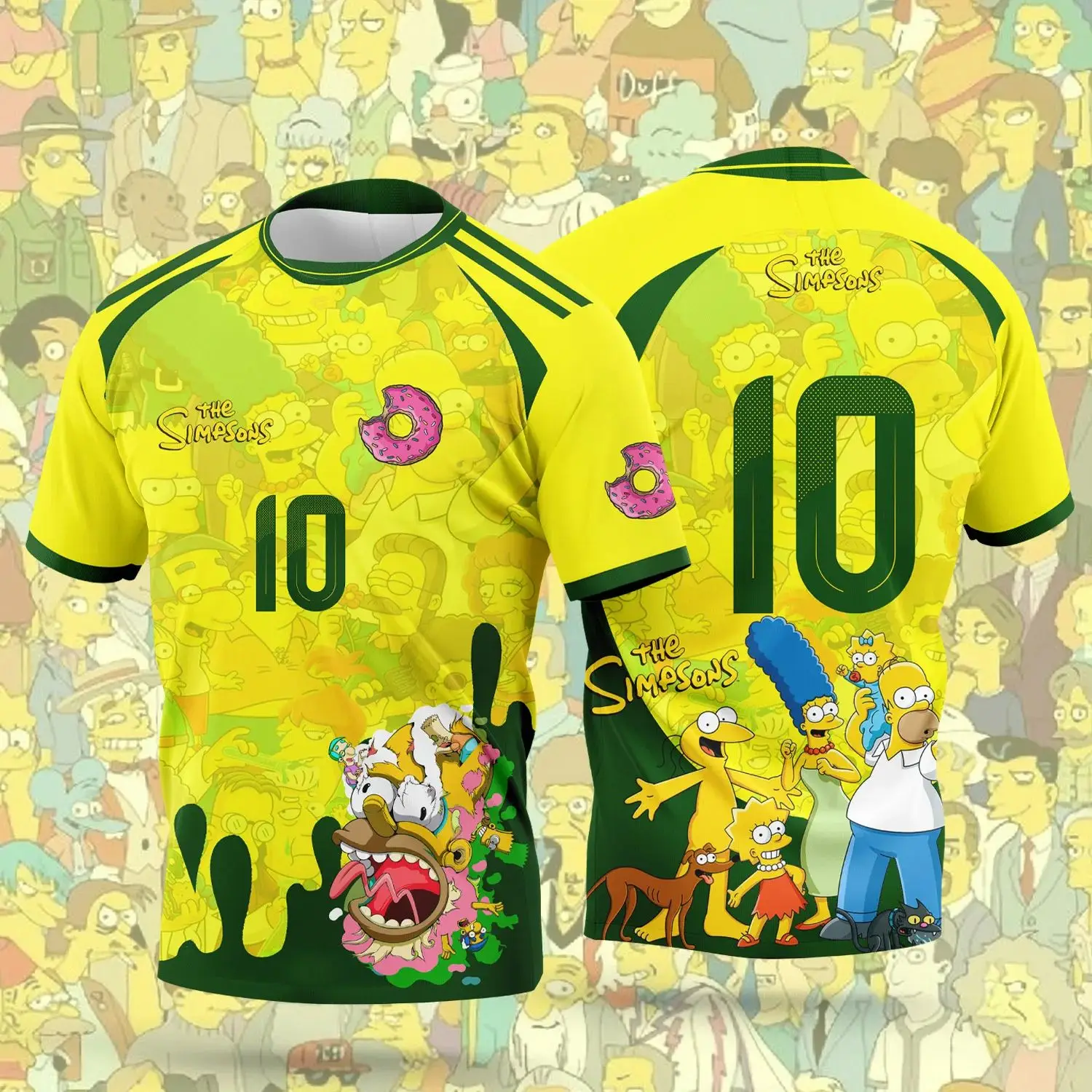 2026 New Arrival: Anime The Simpsons Jersey - Men's and Women's Casual Sports T-Shirt for Manga Lovers