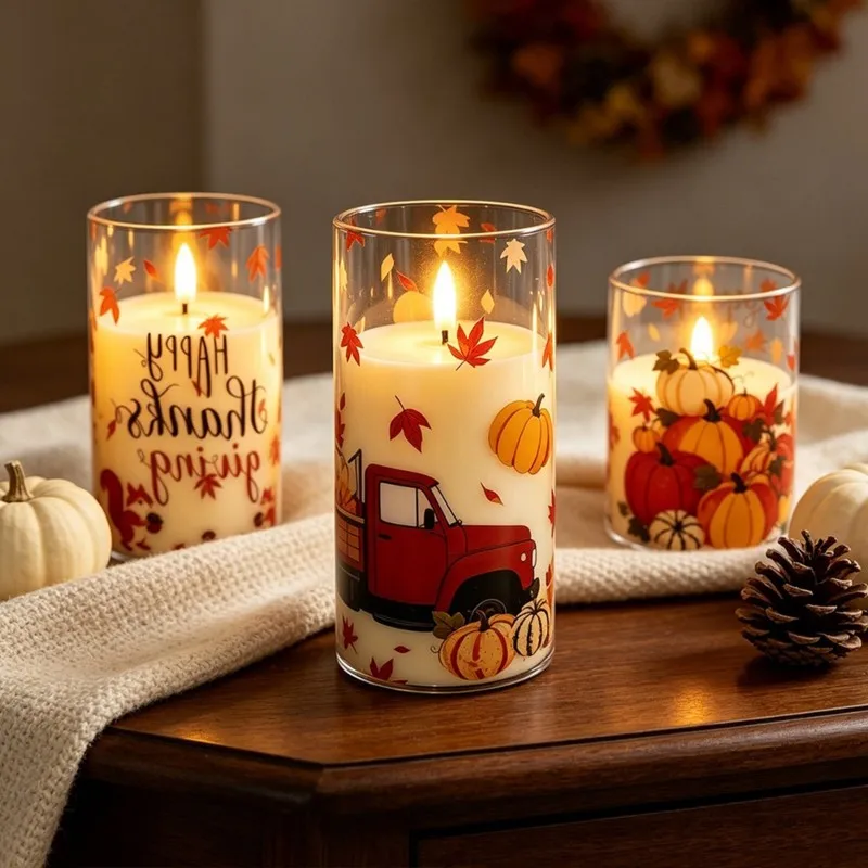 AWAH Battery-Powered Electric Candles Lamp Led Flameless Flickering Fake Tealight For Wedding Christmas Tables