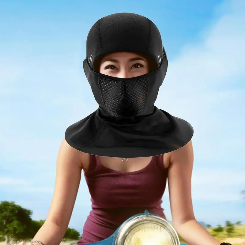 Cubierta facial de ciclismo para hombre y mujer, mascarilla térmica de cabeza completa para esquí, pasamontañas, protección UV para motocicleta