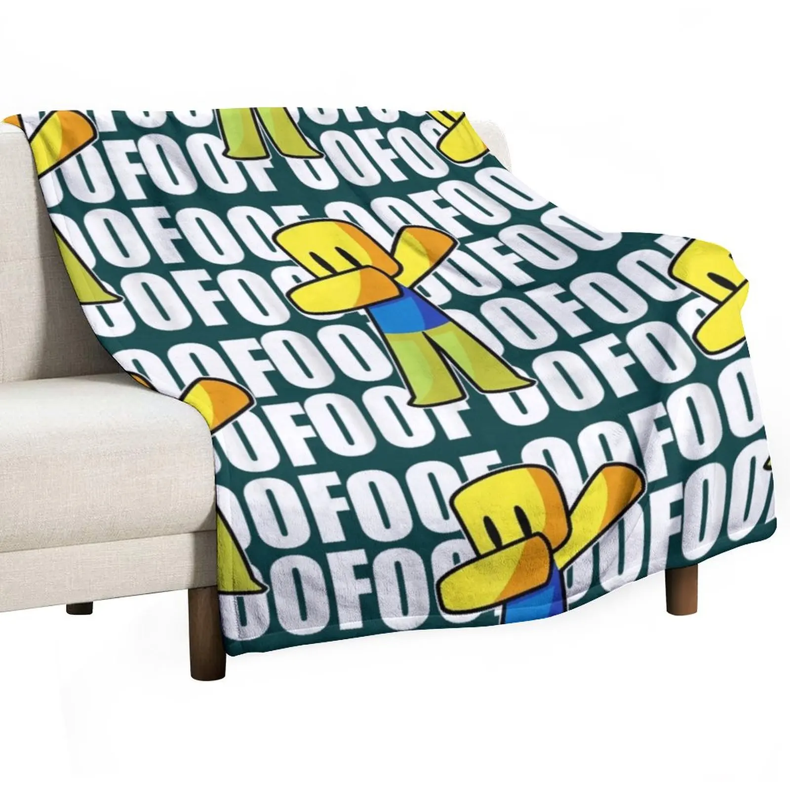 OOF Meme Dabbing Dab Gift Hand Drawn Noob Throw Blanket Warm decorative Custom Cute Soft Plush Plaid Winter beds Blankets