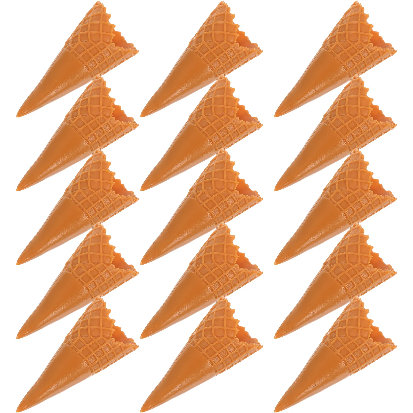 

18Pcs Realistic Ice Cream Cone Base Mini Artificial Ice Cream Cones for DIY Crafts Accessories Phone Case Charm Hair Clip Decor