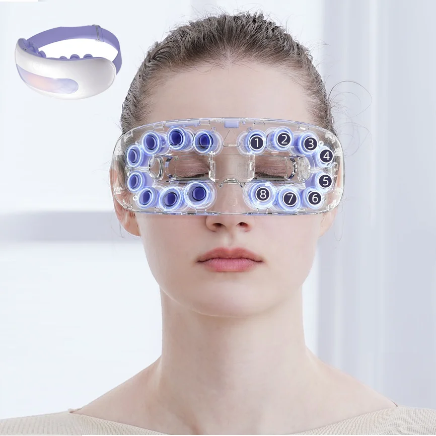 Multifunction Intelligent Best Seller Smart Under Eye Vibrating Massager Relieve Fatigue Removal Heating Eye Mask Massage Device