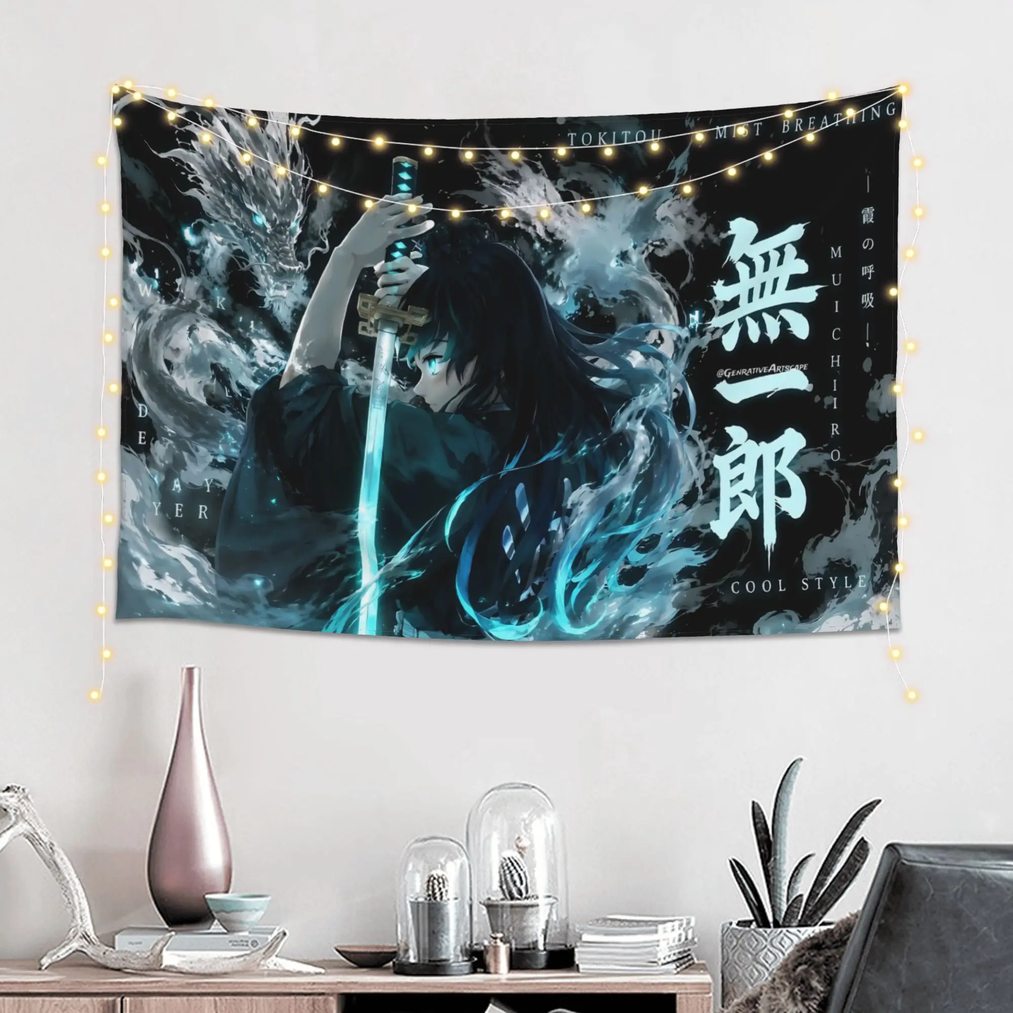 Demon Slayer Cutecore Tapestry Room decoration  Home Decoration Tapestry Decor Accessories Cute Room Decor