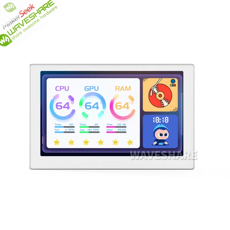 

Makerseek & Waveshare 7inch USB Monitor B-SKU-26189-Price without Shipping fee