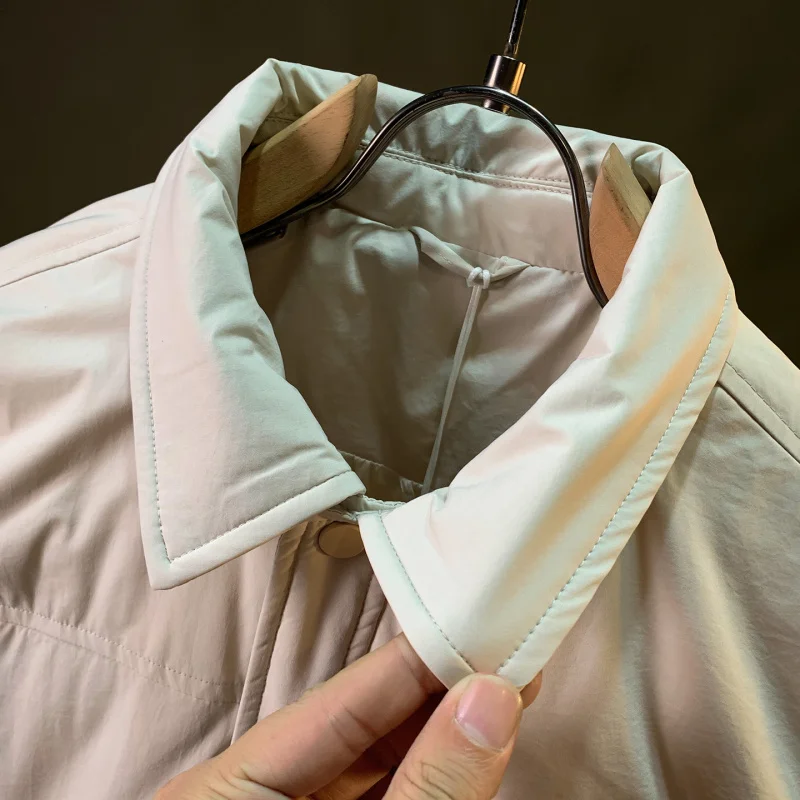 

Winter down jacket for men, warm and casual jacket with thick velvet, fashionable and high-end men's clothing