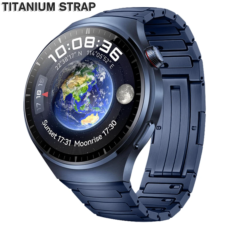 Luxuriöses Armband aus Titanlegierung für Huawei Watch 4, Pro, Original-Armband ohne Lücken, Metallarmband für Huawei Watch 4, Pro, Business-Band Correa