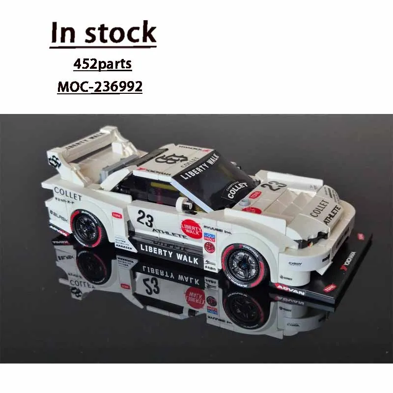

MOC-236992 Новый классический городской спортивный автомобиль, гоночный строительный блок, 452 шт., игрушка в подарок на день рождения для мальчиков и детей