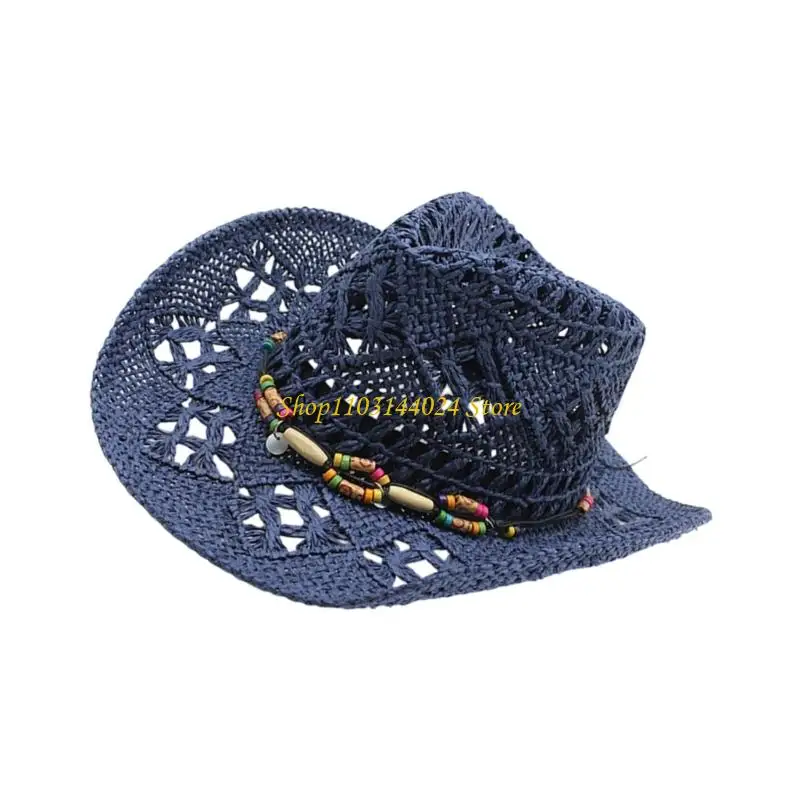 n5ke للجنسين الورقية قش قبعة مقاوم للشمس قبلة قابلة للتعديل حزام حزام بنما للنساء الرجال يرتدون ملابس يوميا وتجمع العطلات