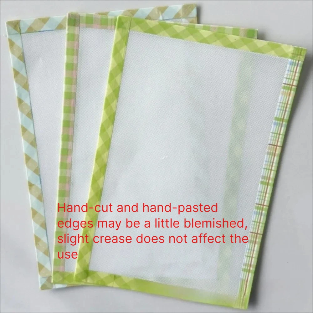 1 Stück Handgefertigte Perler Beads Backunterlage Transparente Bügelmatte mit genähtem Rand DIY-Zubehör Perler Beads Hitzebeständiges Papier – Detail 1