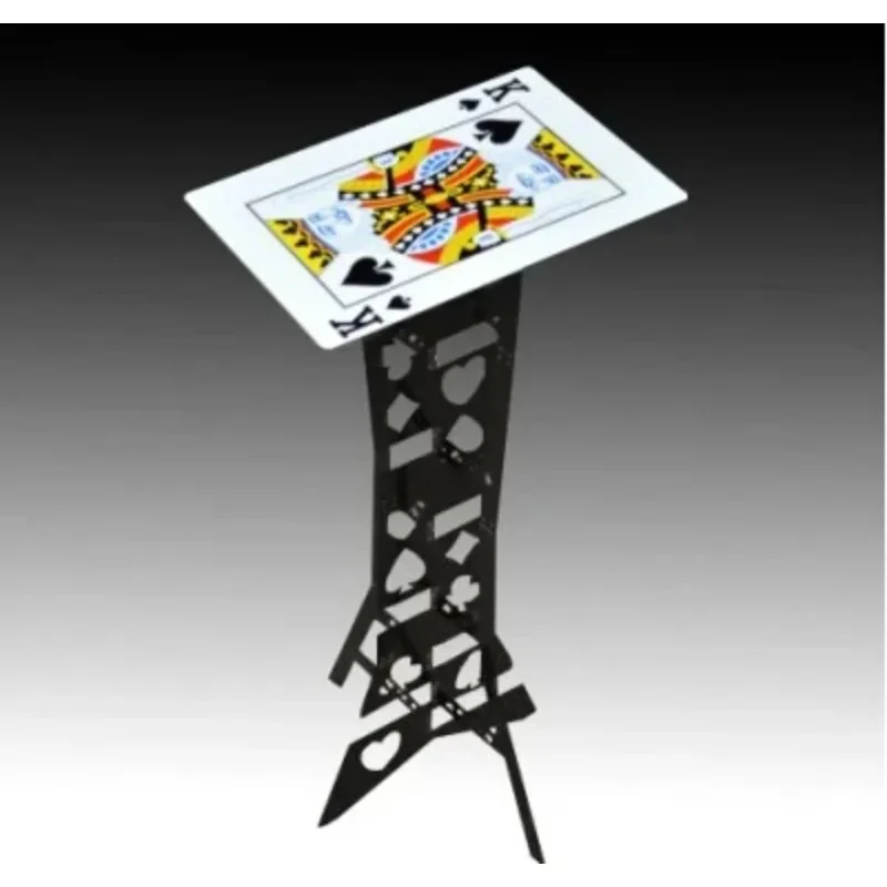 

Alluminum Alloy Magic Folding Table(black,poker table) Magic Tricks Magician's Fold Up Table Stage Illusions Accessories Prop