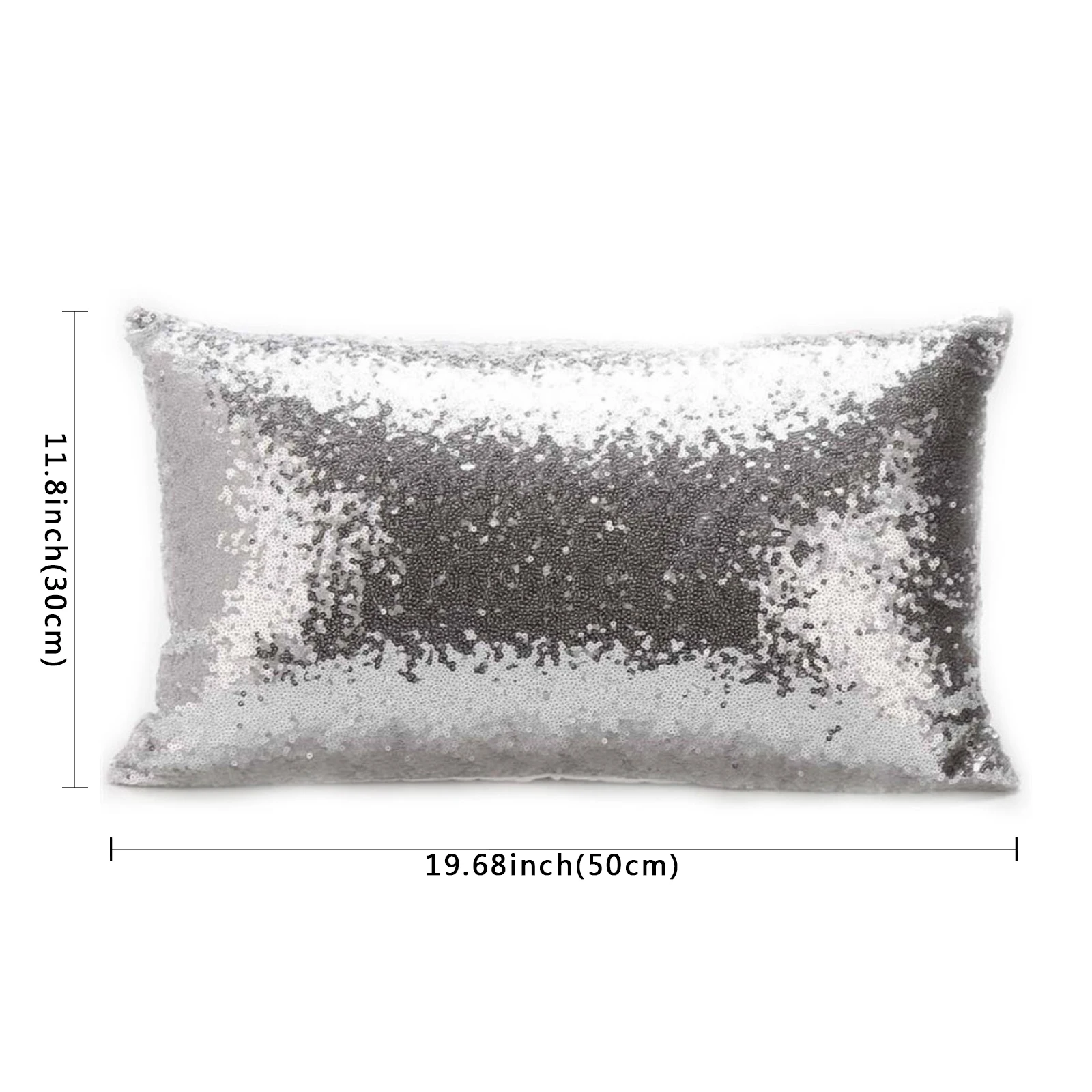 Capa de almofada com glitter e lantejoulas douradas para casa, capa decorativa luxuosa para o sofá, 30x50cm