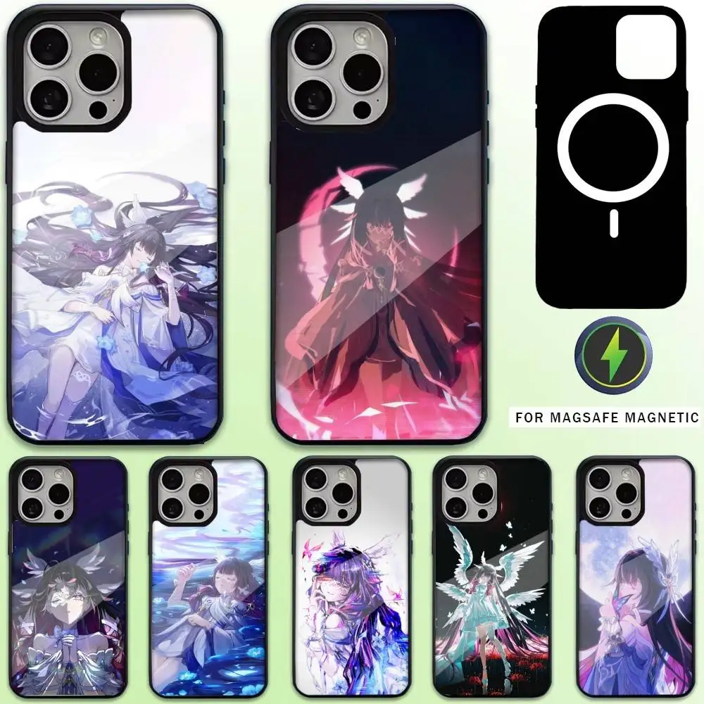 

G-Genshin Impact Columbina Phone Case For iPhone17,16,15,14,13,12,11 Plus,Pro Max Magnetic For Magsafe Wireless Charging