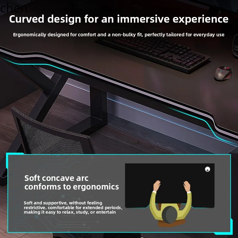 YFY Computer  Desktop Home E-Sports Table Simple Modern Office  Bedroom Student Writing  and Chair Set Study