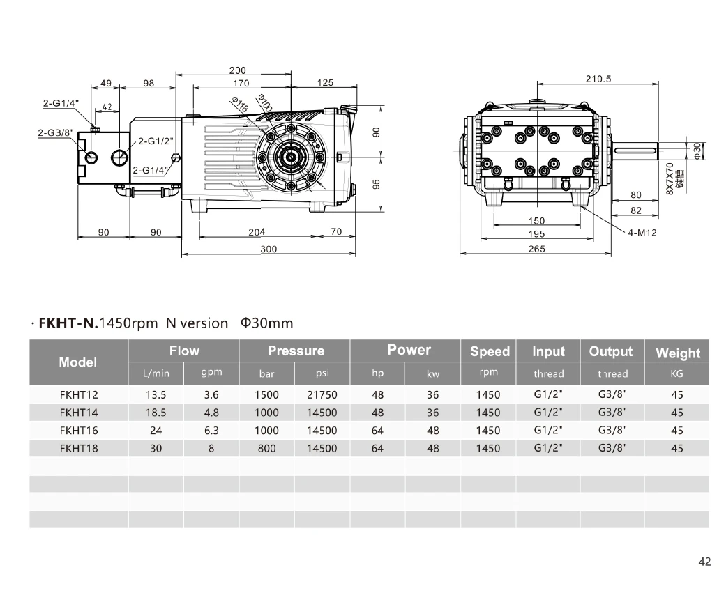 18~30L 1000BAR water pump for high pressure cleaner stainless steel high pressure washer for jet industrial washing