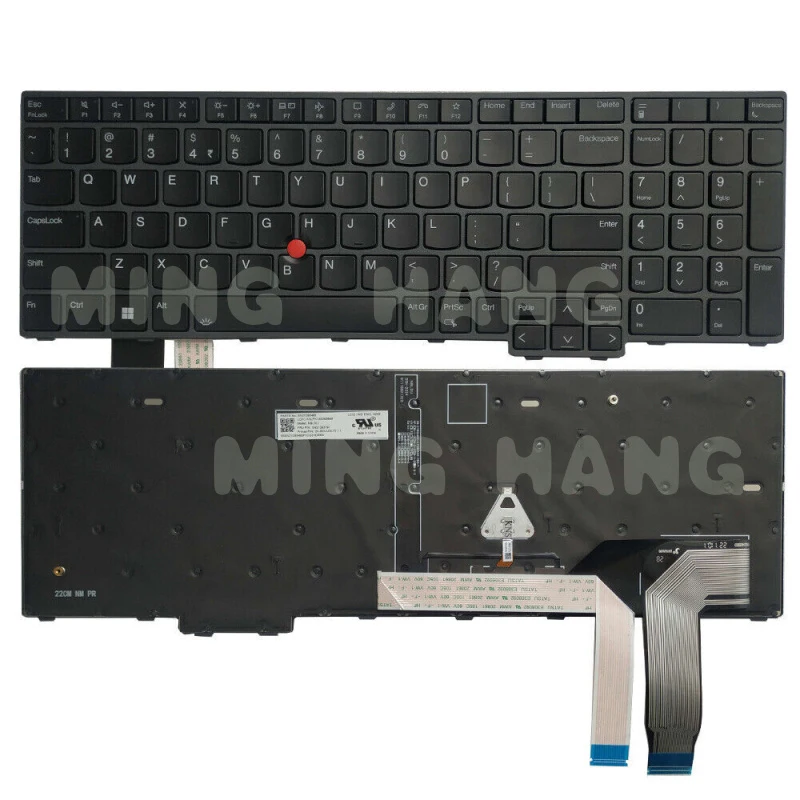 

Новая клавиатура для Lenovo Thinkpad T16 Gen 1, P16S Gen 1, L15 Gen 3, американская раскладка, с подсветкой, серая