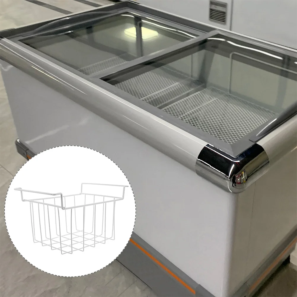 

Chest Freezer Organizer Bin Deep Basket Storage Rack Metal Wire Basket 38x22cm Freezer Organization Baskets Refrigerator Storage