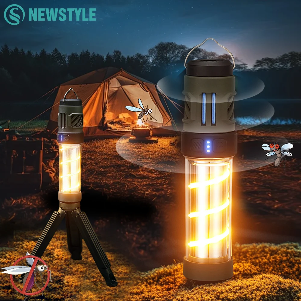 Tragbare Mückenschutz Licht Tiny Repel LED Camping Lampe Zelt Laterne Taschenlampe Magnet USB