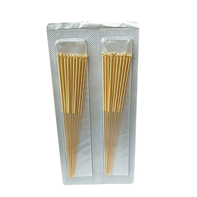 Full gold-plated acupuncture needles Chinese medicine gold needle / 200pcs 20pcs