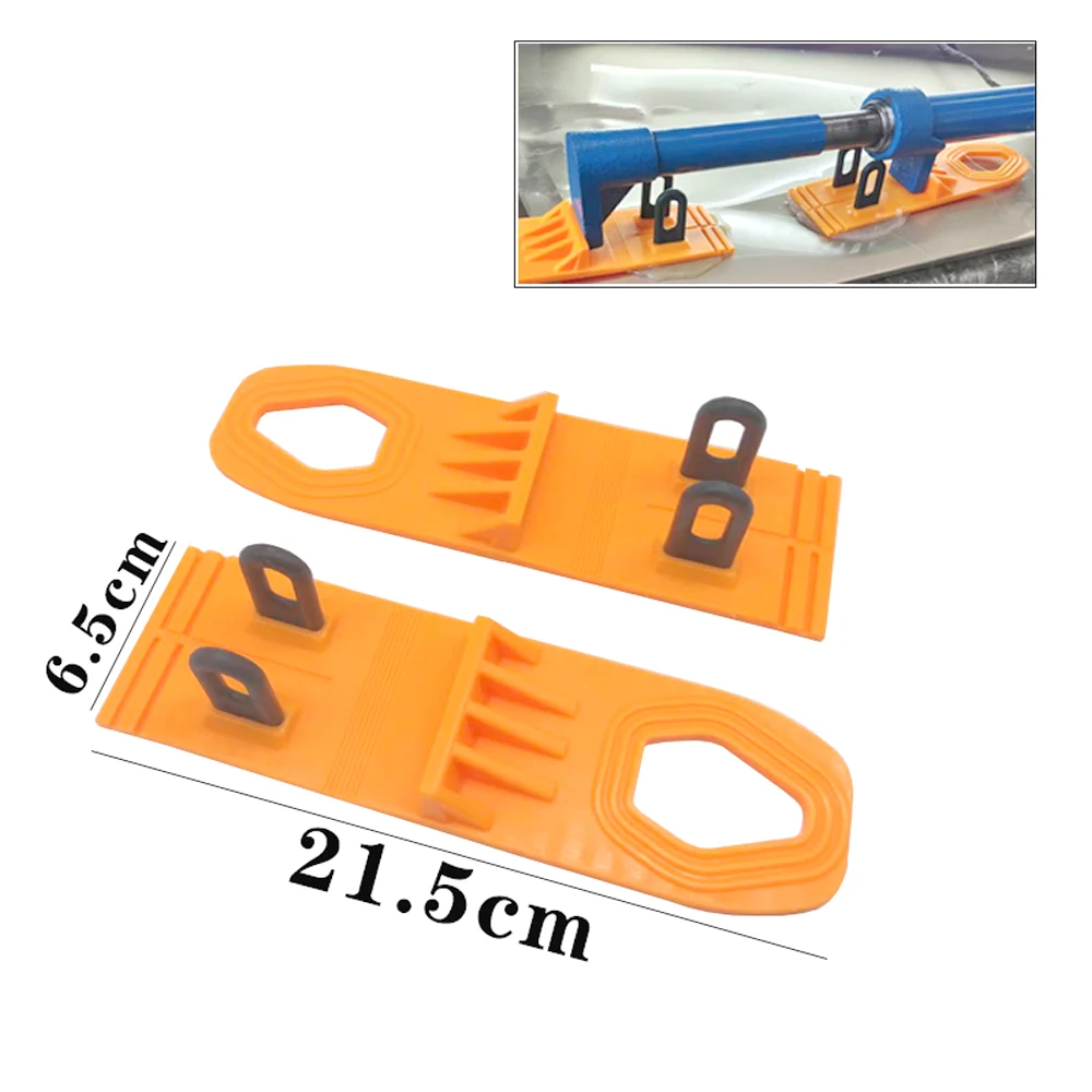 PDR Dent Pulling Plates Kit Multi Size Plastic Pull Tabs With U Loops For Hydraulic Crossbar Dent Lifter 1