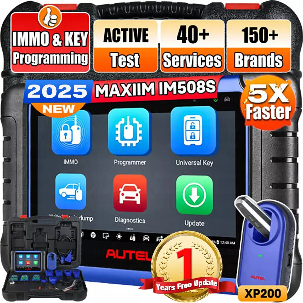 

Autel IM508S XP400PRO GBOX3 Scanner All-in-one Diagnostic Scanner & IMMO Key Programming Tool, 3000+ Active Tests Upgraded KM100