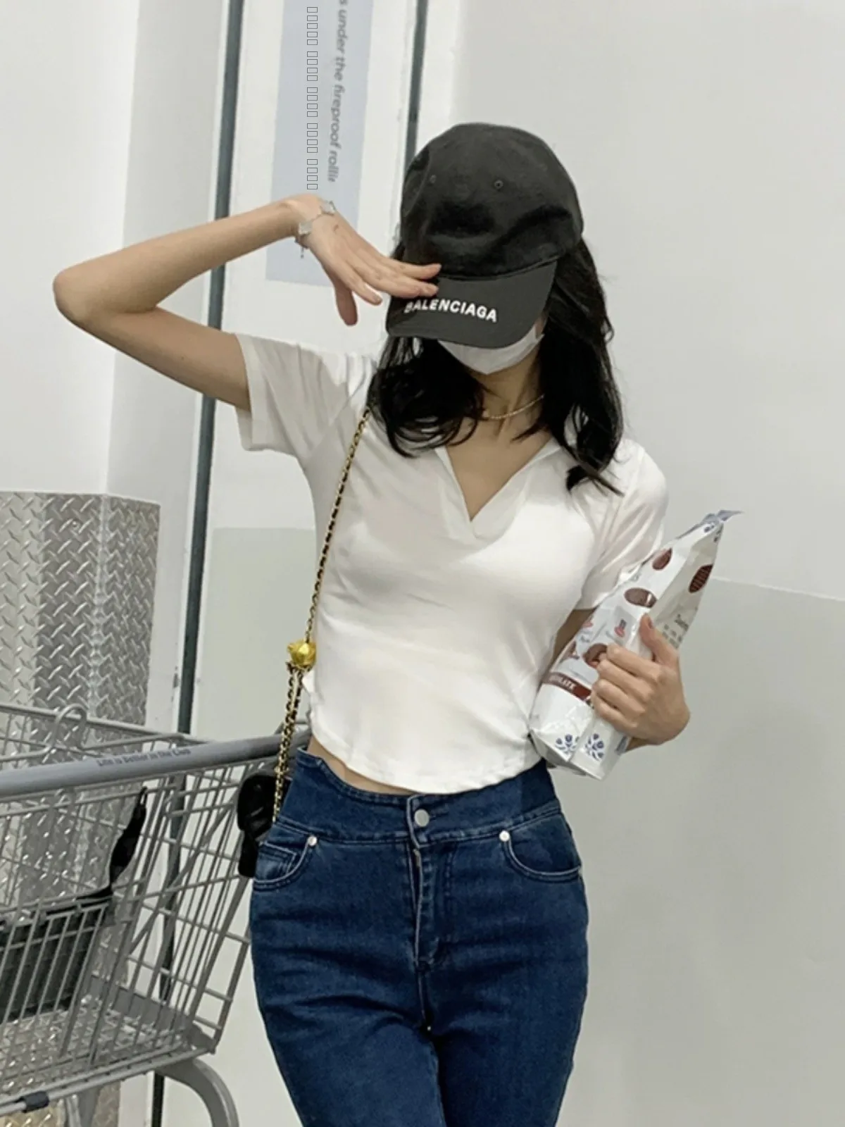 

Футболка Slim Fit с отложным воротником, цветная, из смесового хлопка с эластаном, повседневная, с длинным рукавом