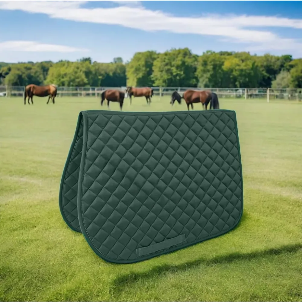 

Top Selling Classic Style English Horse Saddle Pad Comfortable Full Seat Non-Slip Pure Soft Foam Polycotton Lining For Riding