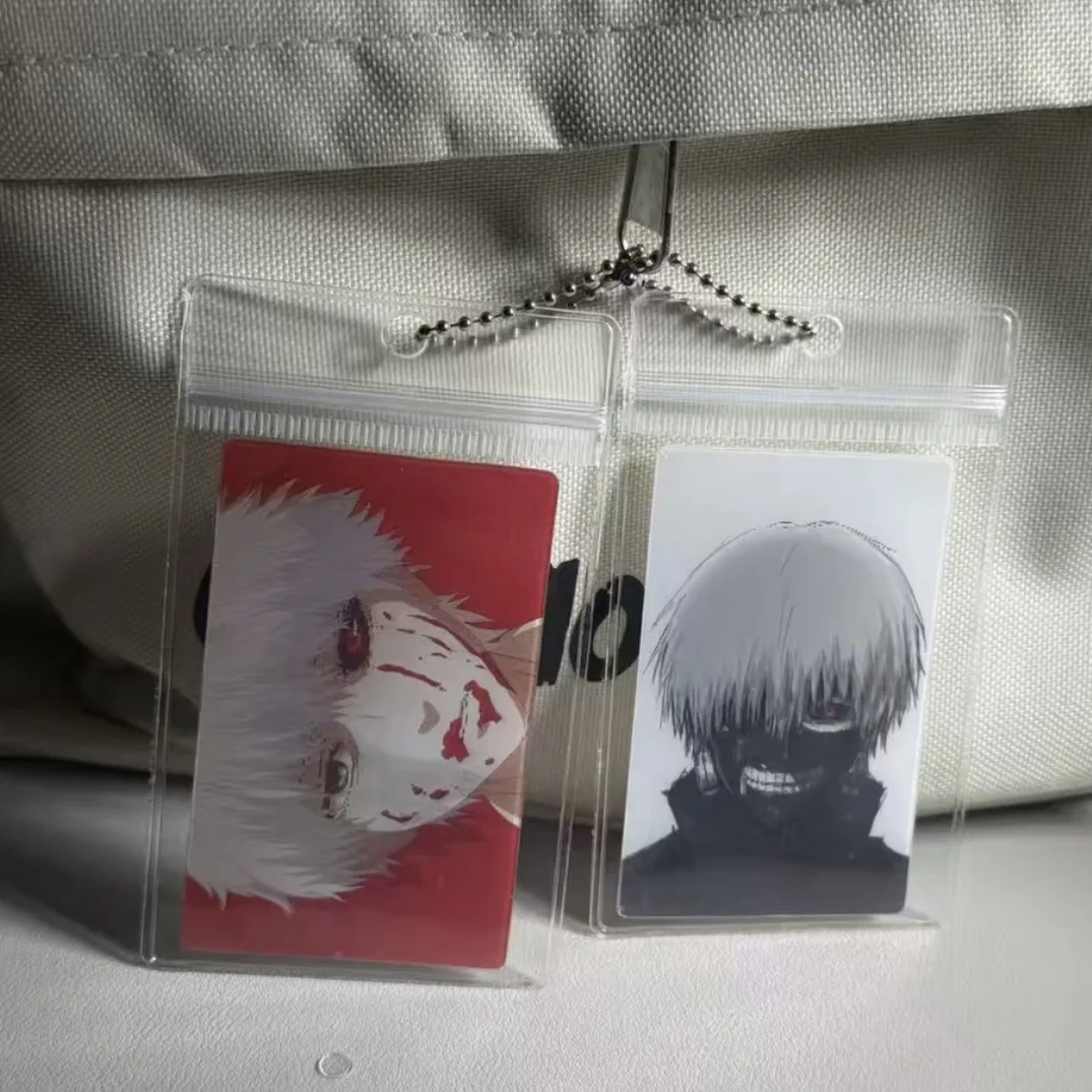 طوكيو الغول مروحة صنع كانيكي كين كاكوجاكو شكل بطاقة عدسية ديناميكية أنيمي ميرش تحصيل هدية صغيرة عيد الميلاد عيد الميلاد