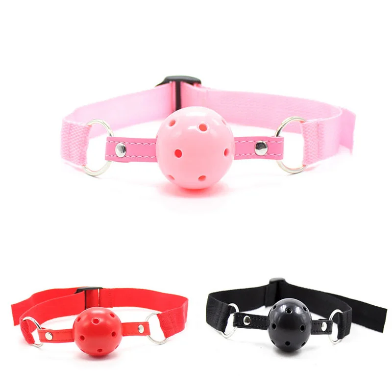 

Exotic Accessories Sex Open Mouth Gag Harness Oral Fixation Nylon Band Ball Gag Mouth Plug Adult Restraint Slave Bondage Toy