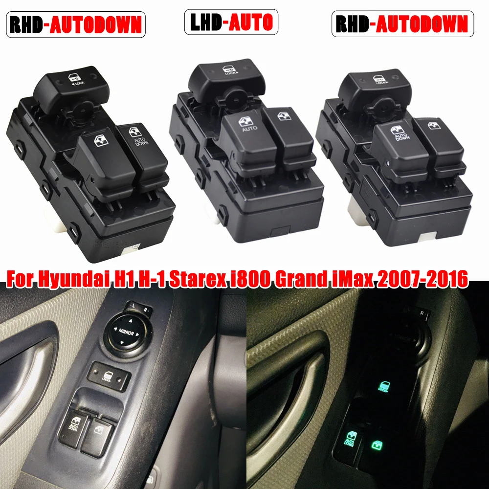 93571-4H110 Electric Power Window Control Lifter Switch Button For Hyundai H1 H-1 Starex i800 Grand iMax 2007-2016 935714H110