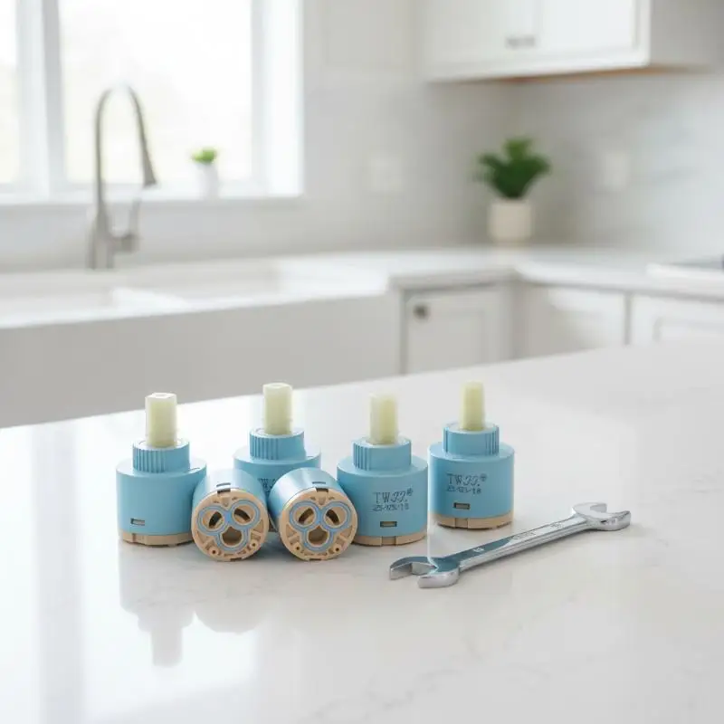 1Pcs Thermostatic  Faucet High Performance PP Plastic Ceramic Disc Valve for Kitchen Basin Bathroom