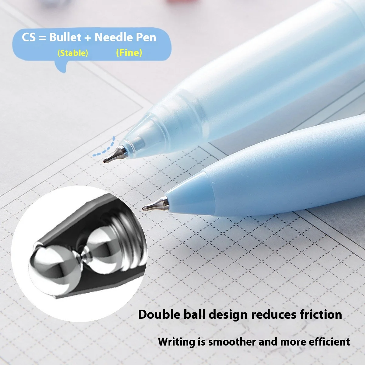 3 قطعة/المجموعة DIY لطيف هول الصحافة حبر قلم للرجال 0.5 مللي متر مزدوجة حبة CS السلس الكتابة القلم تلميح متعة إلكتروني مجموعات لوازم مكتبية #4