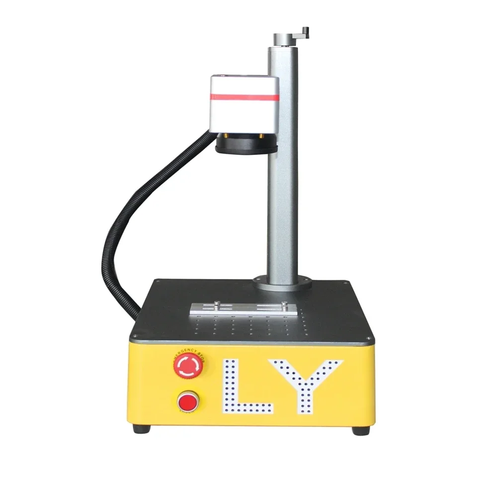 LY Fiber Laser Marking Machine Desktop 20W 30W 50W 70W 100W Raycus Metal Stainless Cutting Jewelry Gold Silver Engraving Tool