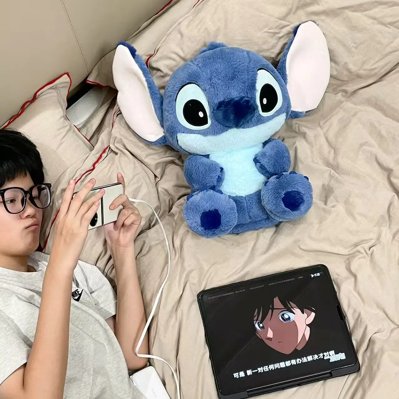 Sanrio 플러시 Kero Kero Keroppi 인형 펜던트 스티치 장난감 베개 쿠션 Chilren 친구를위한 Kawaii Soft Gift