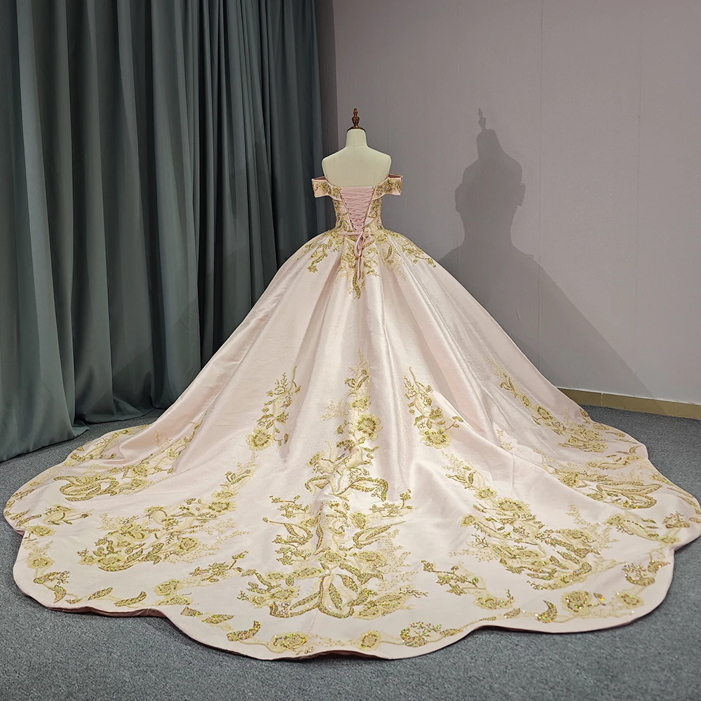 Schulterfreies Abendkleid für Kinder, Perlenkristall, herzförmiger Schönheitswettbewerb, Geburtstagsfotografie, maßgeschneidertes Vestido für 15 Jahre – Detail 6