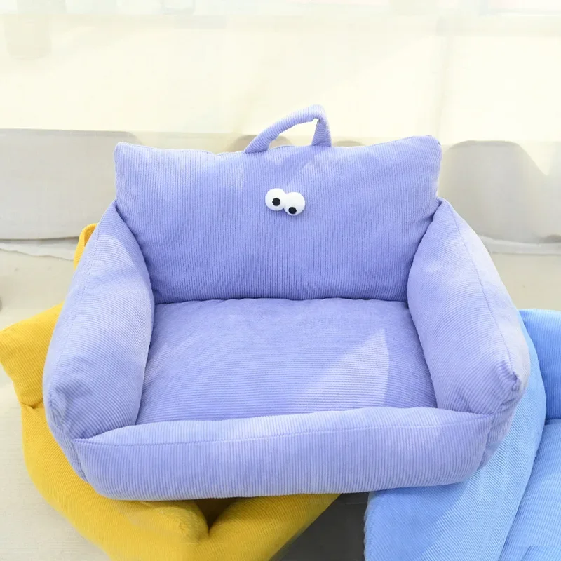 Puppy Special Sofa Kennel Winter Warm Soft Pet Internet Celebrity Cat Nest Small Dog Sleeping Mat Cushion Winter Pet Supplies