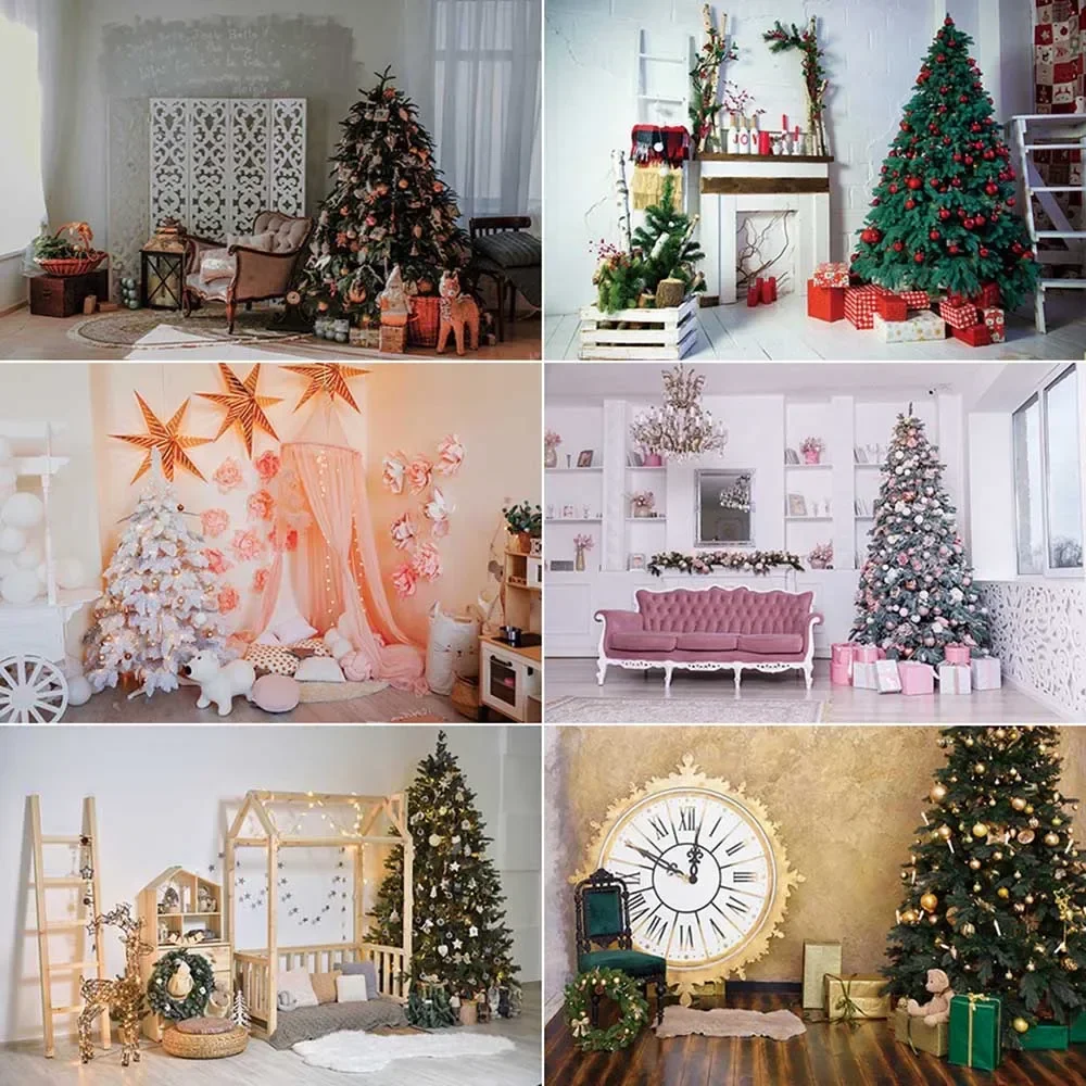 

MOON.QG Christmas Background Photography Home Fireplace Decor Photozone Backdrop Baby Studio Photobooth Accessories