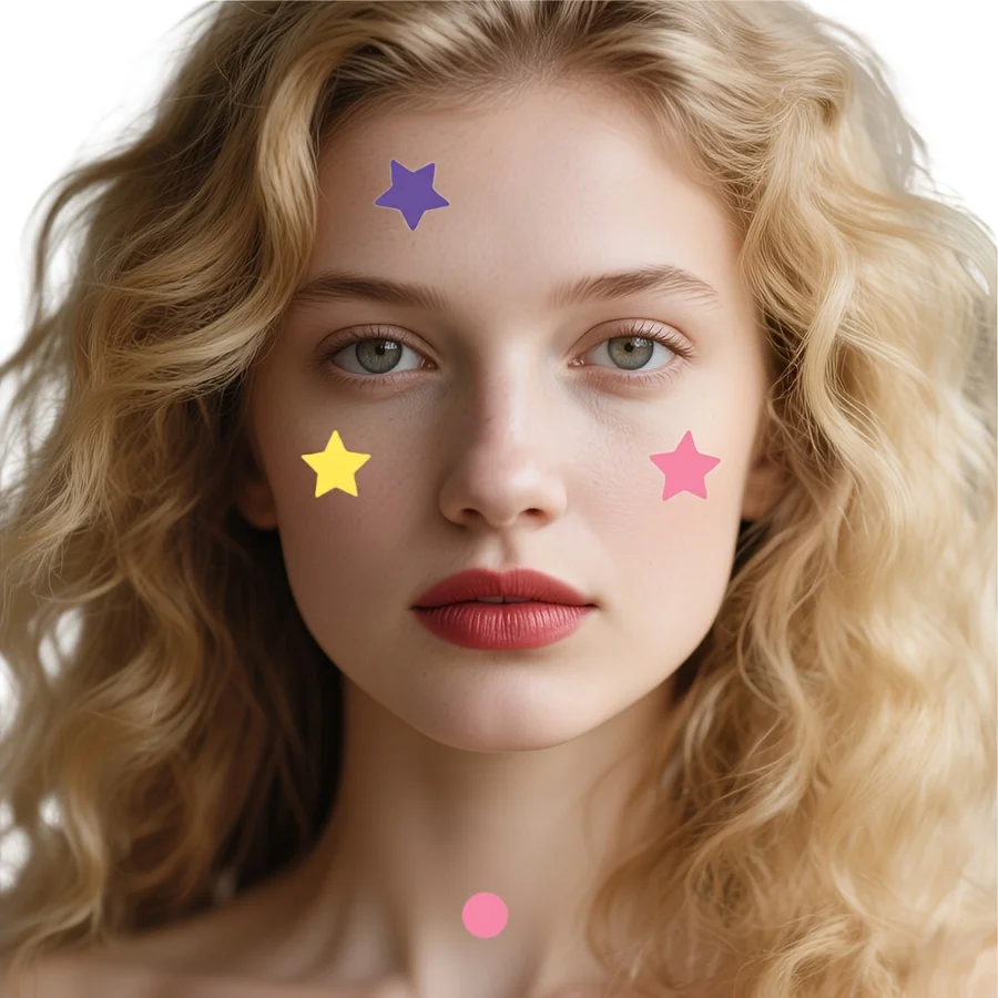 1400 قطعة من رقعات بثرة النجوم للوجه الغروانية المائية، غطاء ممتص، شجرة الشاي، رقعة حب الشباب الغروانية المائية، رقعة بثرة نجمة لطيفة #2