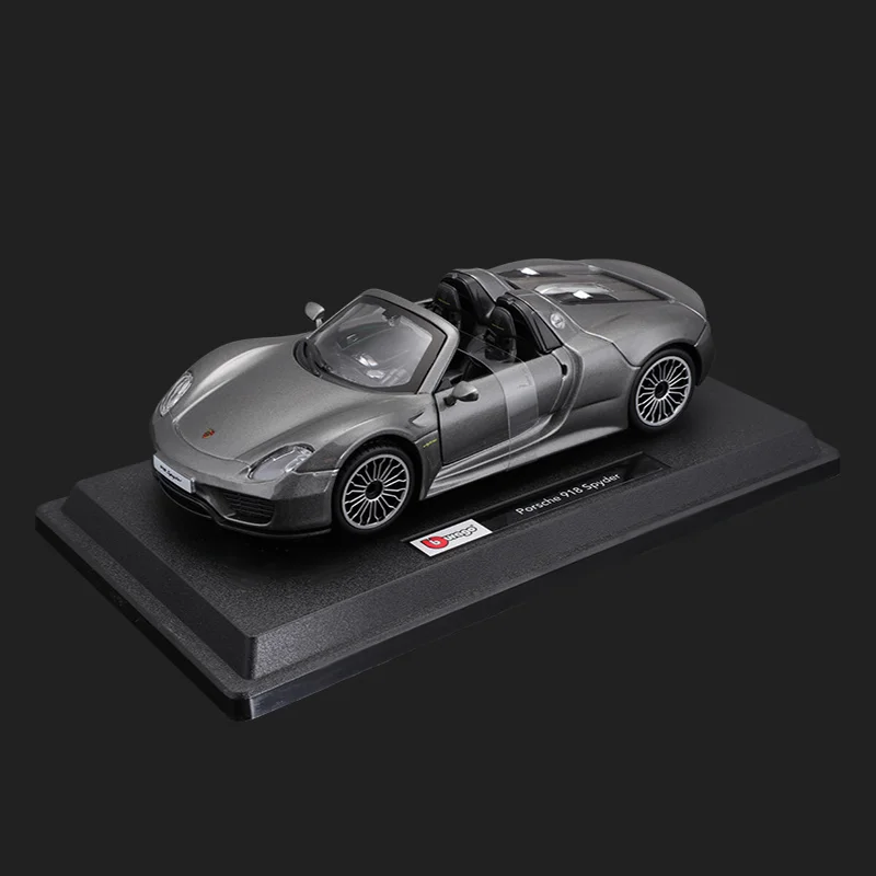 [Hot-Sale] Bburago 1:24 Porsche 918 Spyder Sports Car Diecast Model Edition Alloy Luxury Vehicle Toys Petrol-Electric Hybrid