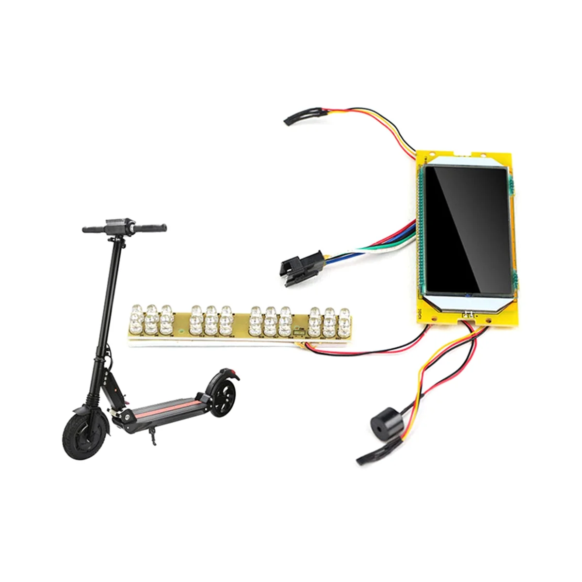 Electric Scooter Display LED LCD Screen 8 Inch Electric Scooter Replacement Accessories Suitable for Kugoo