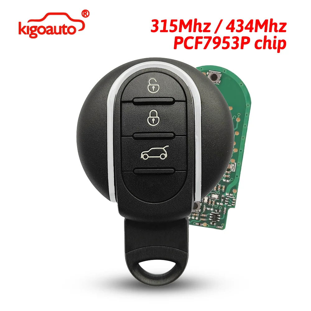 kigoauto FCC NBGIDGNG1 Keyless go Smart key 3 button 315Mhz / 434Mhz PCF7953P chip for BMW Mini Cooper F-series F55 F56
