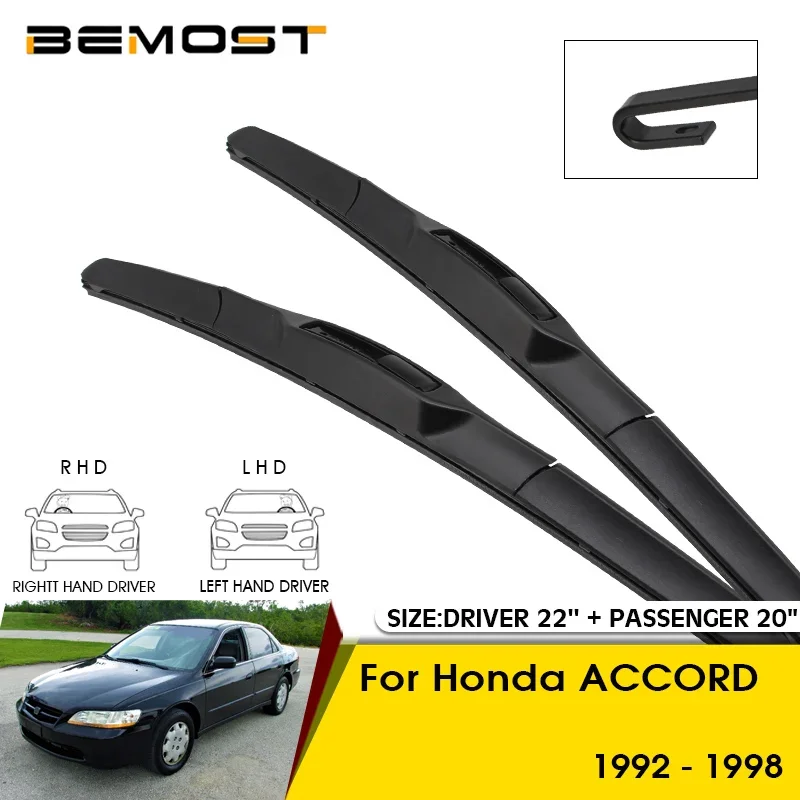 

Car Wiper Blades For Honda ACCORD 1992-1998 Windshield Windscreen Front Window Blades 22"+20" Car Accessories