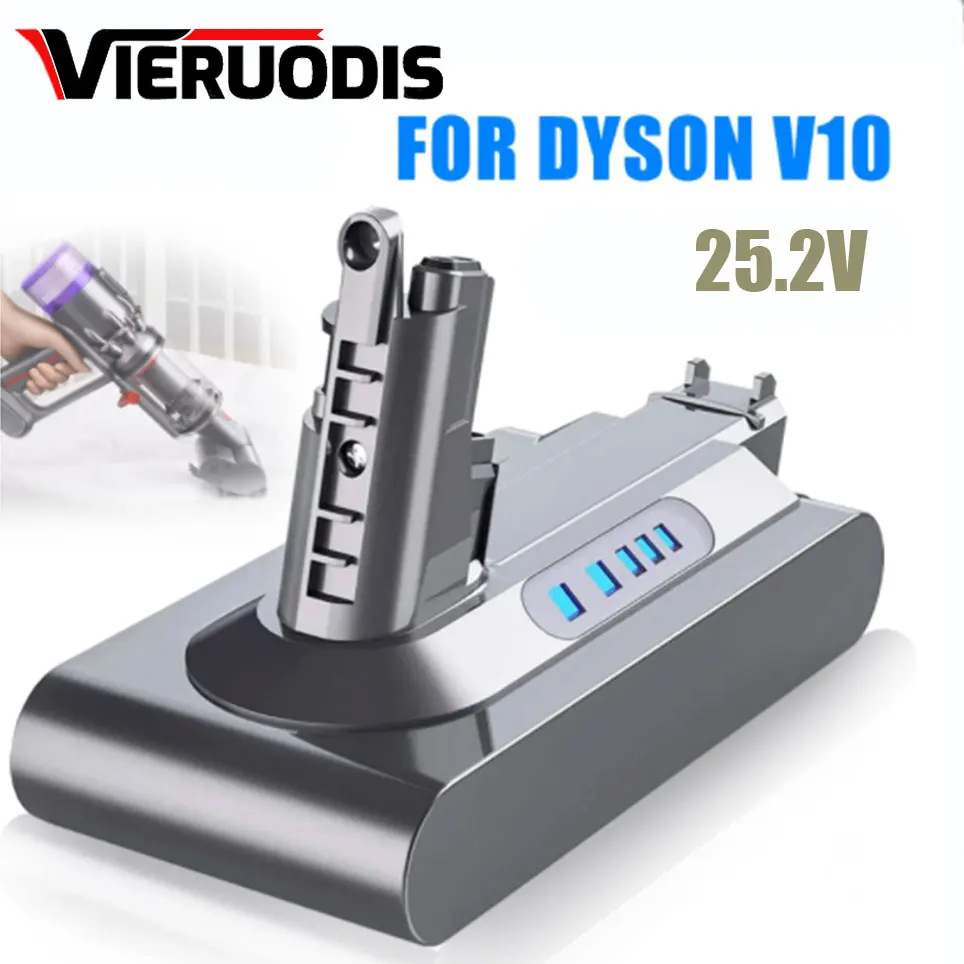 

For Dyson V10 25.2V 9800mAh SV12 Rechargeable Battery for Dyson V10 Absolute Replaceable Fluffy Cyclone Vacuum Cleaner Battery